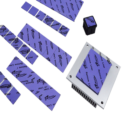 Cuscinetto conduttivo termico 2022 della viola 2,95 g/cc della fabbrica della Cina TIF5120US -40 160℃ a conducibilità 2.6W per la carta dell'esposizione