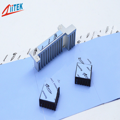 5.0mmT che isola elettricamente la gomma di silicone blu del cuscinetto del dissipatore di calore per il taccuino