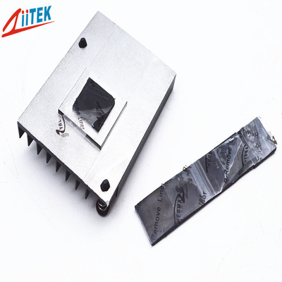 Pad termico in gomma siliconica nera 18 Shore 00 1.8W/MK per moduli di memoria Heat Pipe