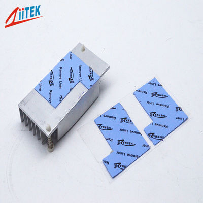 Colore blu del cuscinetto CPU Gap Filler in silicone ad alta efficacia da 3,0 W / Mk per l'alimentazione