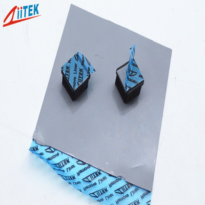Colore grigio Piastra isolante di silicone termico in ingrosso Pad di silicone termicamente conduttivo Pad di silicone termico