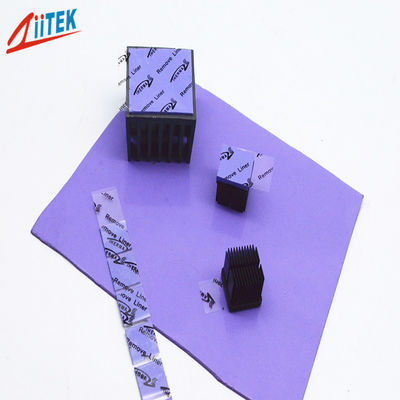 Pad termico in silicone blu-violetto da 2,5 W per apparecchiature elettroniche