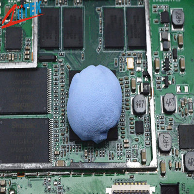 Stucco blu termoconduttivo in gel di silicone termico per trasferimento di calore 2.5g/CC per l'industria delle telecomunicazioni