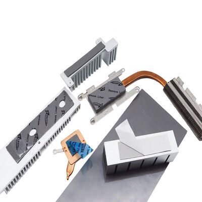 Cuscinetto conduttivo in silicone termico grigio autoadesivo da 7,5 W per processori AI Server AI Dissipazione del calore