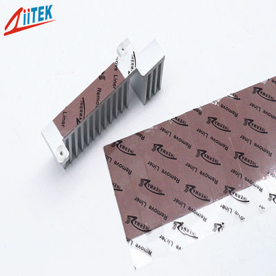 Spessore termico del cuscinetto 0.25-5.08mm del silicio di Garnet Telecommunication Hardware Naturally Tacky 6,2 W