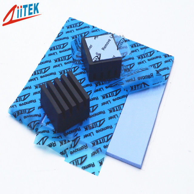 Colore blu del cuscinetto CPU Gap Filler in silicone ad alta efficacia da 3,0 W / Mk per l'alimentazione
