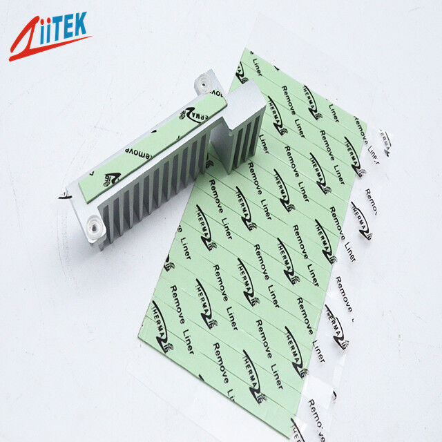 Componenti elettronici Cuscinetto di raffreddamento riempitivo in silicone termico Cuscinetto isolante conduttivo ad assorbimento termico per server AI